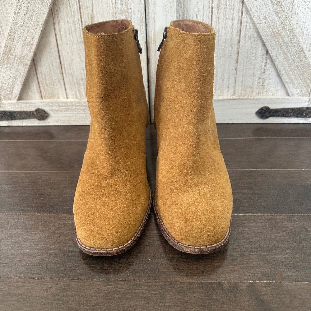 Madewell‎ Bryce Chelsea Boot Suede Leather Western Classic Camel 8.5